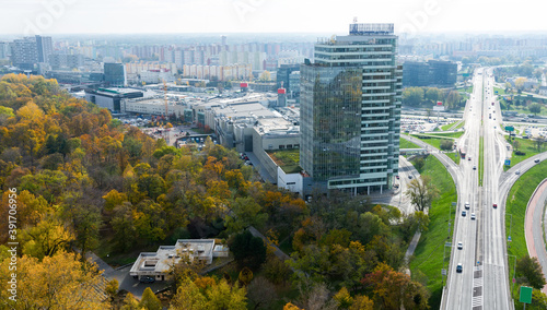 Bratislava cityscape with a modern apartment buildings, Slovakia