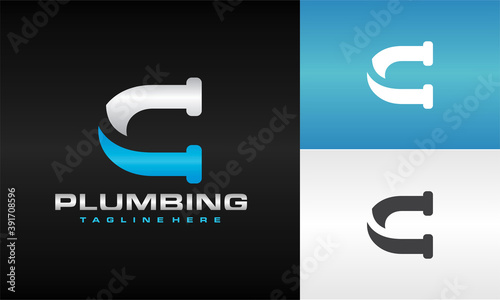 letter C plumbing logo