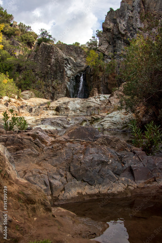 Ece Waterfall located in Dikili district of Izmir. Ece Waterfall located in Dikili district of Izmir.