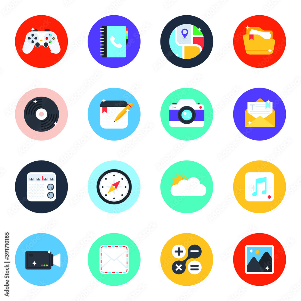 Flat Web and Mobile App Icons
Flat Web and Mobile App Icons