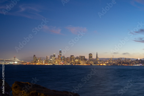Photography San Francisco Skyline at Dawn from Treasure Island