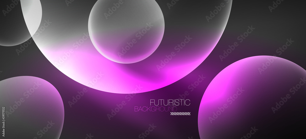 Neon ellipses abstract backgrounds. Shiny bright round shapes glowing in the dark. Vector futuristic illustrations for covers, banners, flyers and posters and other Neon ellipses abstract backgrounds. Shiny bright round shapes glowing in the dark. Vector futuristic illustrations for covers, banners, flyers and posters and other