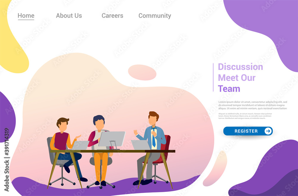 Design web templates for teamwork concept, business strategy, analytics and idea. Modern vector illustration concepts for website design ui/ux and business presentation. Vector illustration Design web templates for teamwork concept, business strategy, analytics and idea. Modern vector illustration concepts for website design ui/ux and business presentation. Vector illustration