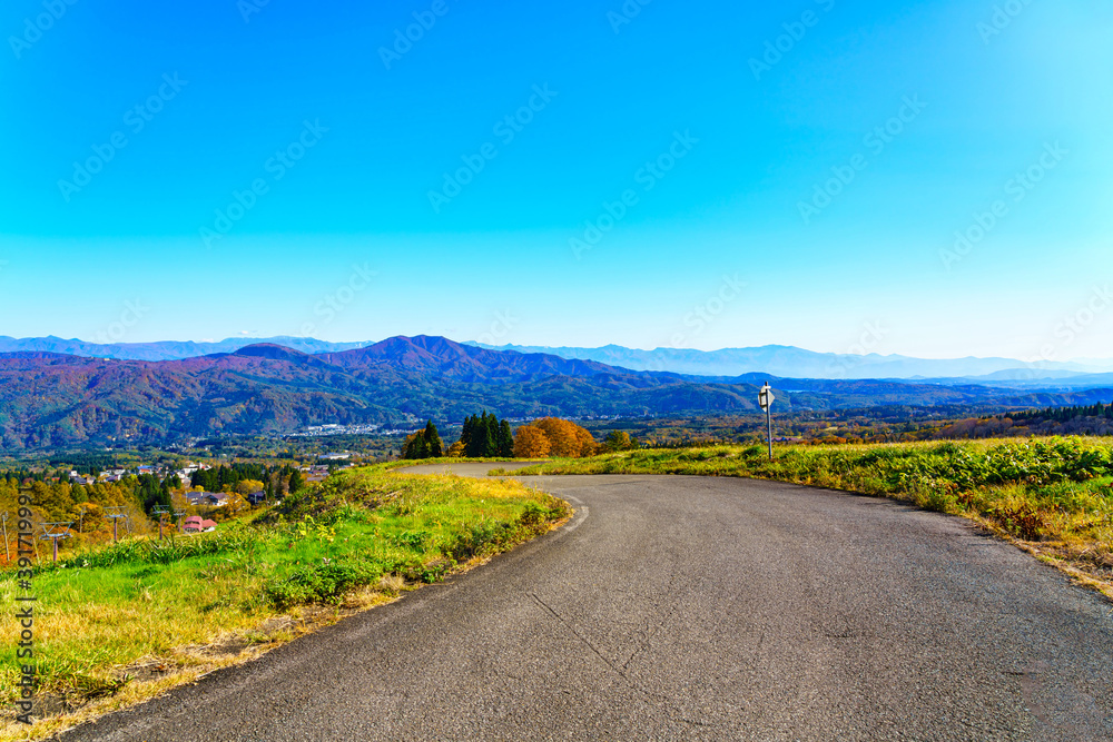 【妙高高原】紅葉時期の高原風景