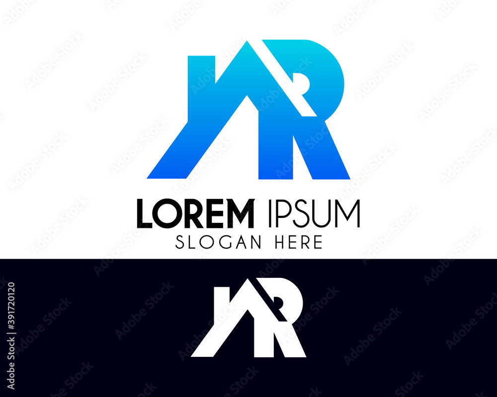 Letter R real estate logo design. Modern logo suitable for your business company or corporate identity Letter R real estate logo design. Modern logo suitable for your business company or corporate identity