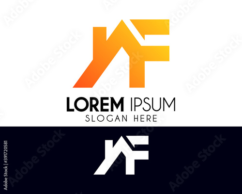 Letter F real estate logo design. Modern logo suitable for your business company or corporate identity