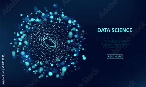 Abstract data transmission visualization