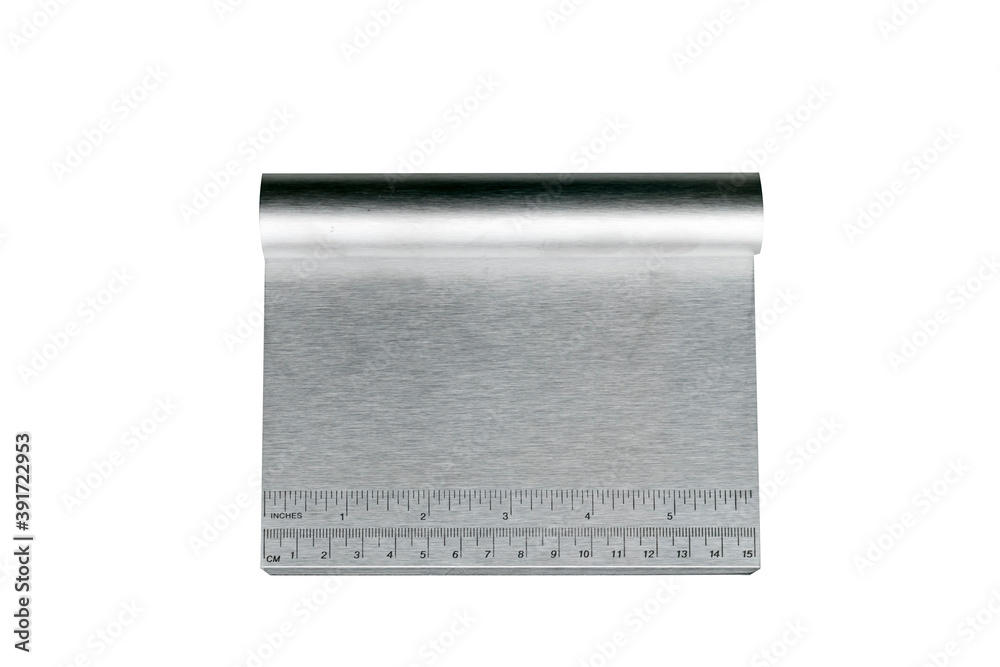 image of dough cutter knife use for bakery shop production isolated on white background with clipping path. image of dough cutter knife use for bakery shop production isolated on white background with clipping path.