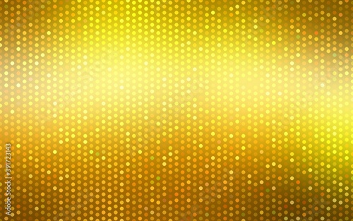 Golden yellow glittering mosaic background. Festive decorative shimmering grid pattern.