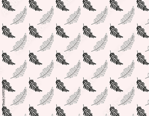 pattern background, various fern branches