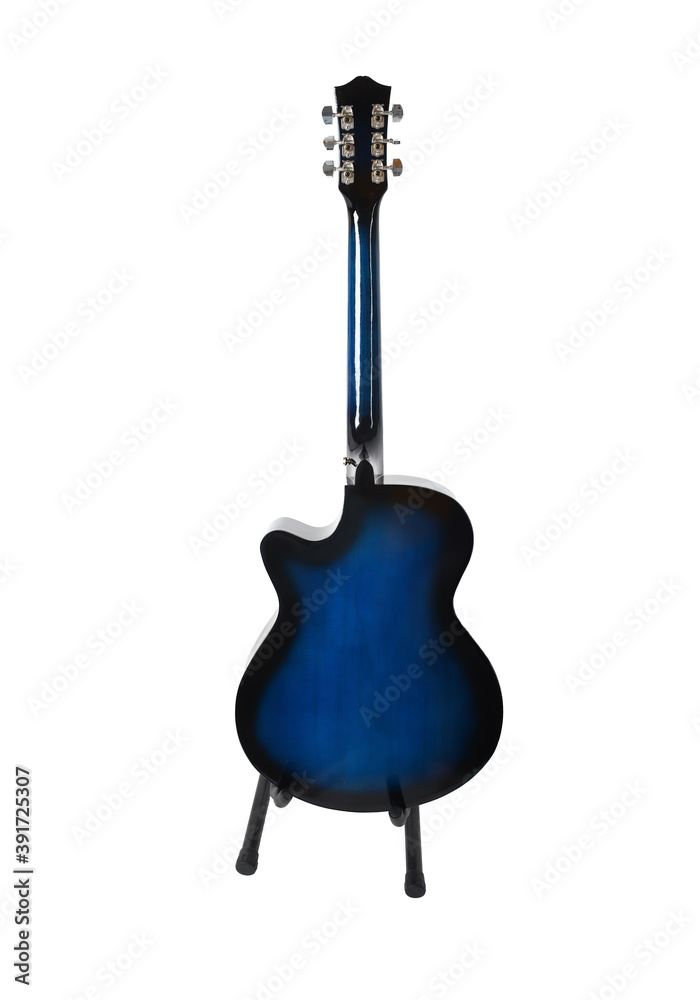 Naklejka premium guitar on white background