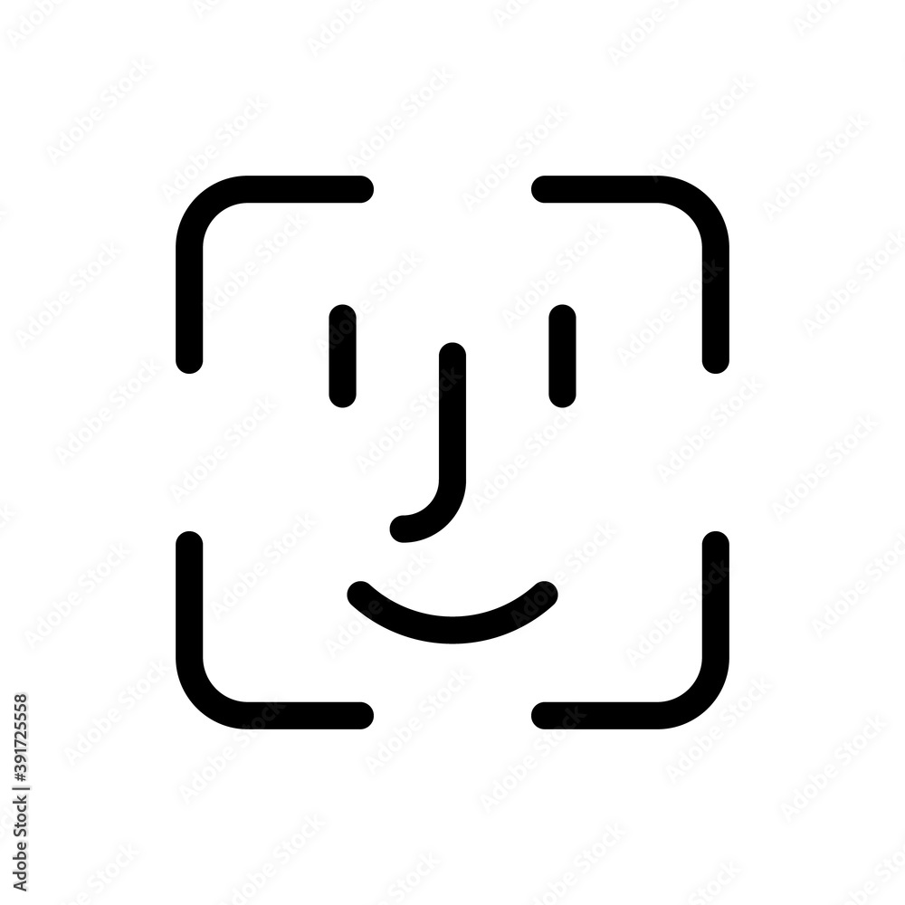 Face id Icon. Vector Face id Icon. Vector