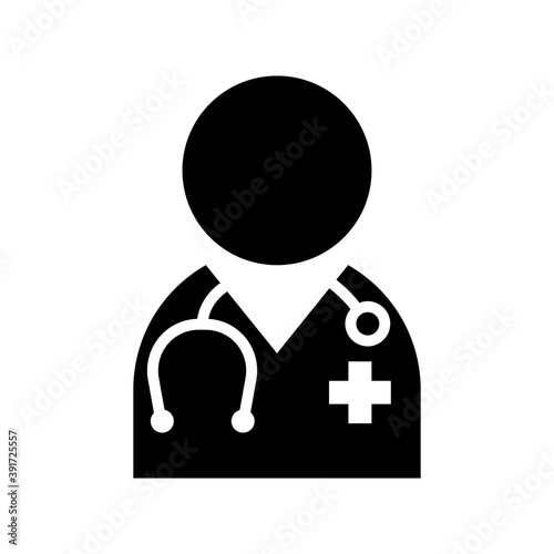 Doctor Icon - Physician Person. Vector