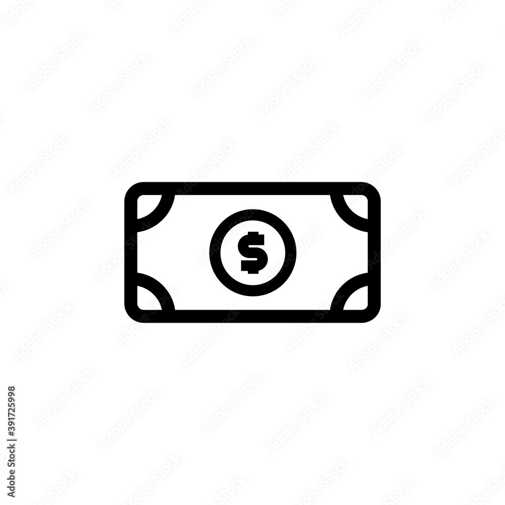 icon of the dollar. raster flat illustration icon of the dollar. raster flat illustration