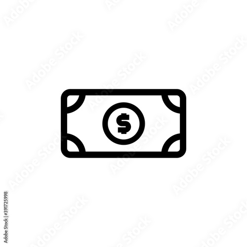 icon of the dollar. raster flat illustration