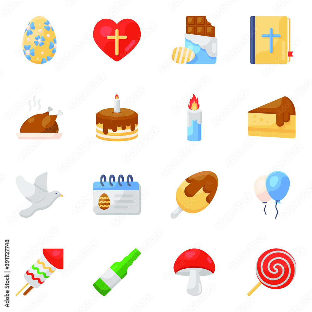 Pack of Christmas Flat Icons
Pack of Christmas Flat Icons