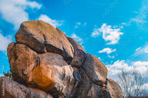 Feigenbaumklippe at Okertal. Rocky cliffs near Goslar at Harz Mountains National Park, Germany photo