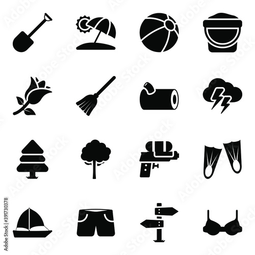 
Pack of Travel Elements in Flatty Style 

