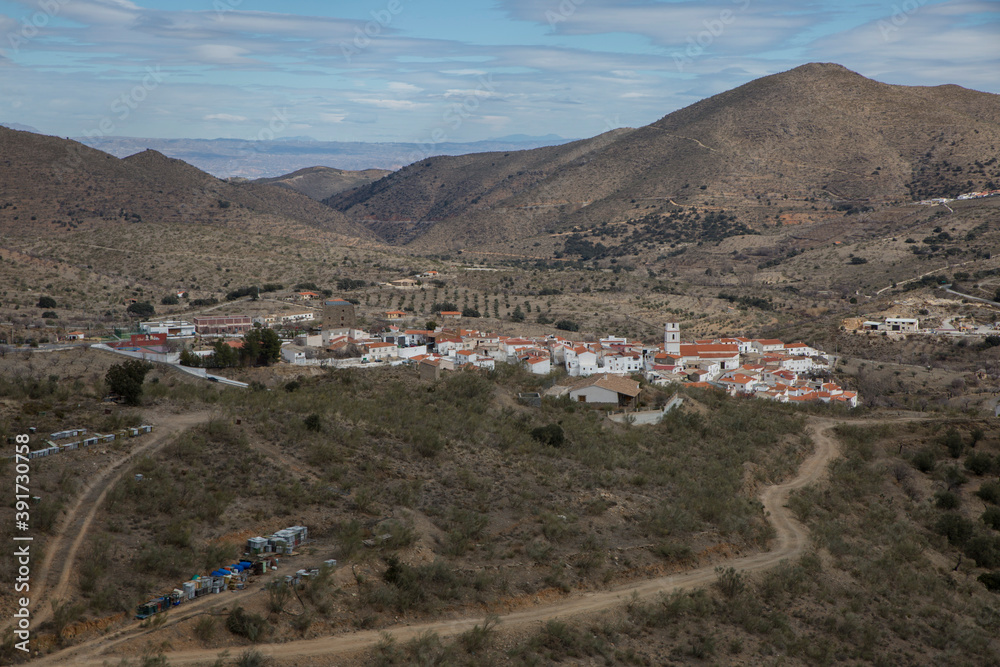 panoramica pueblo tahal sierra fialbres