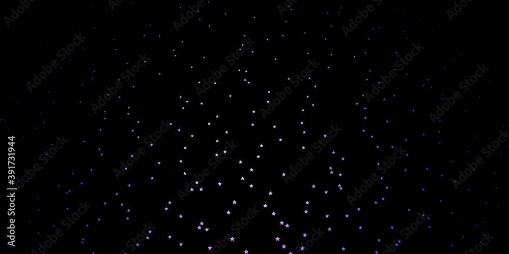 Dark Blue, Red vector layout with bright stars.