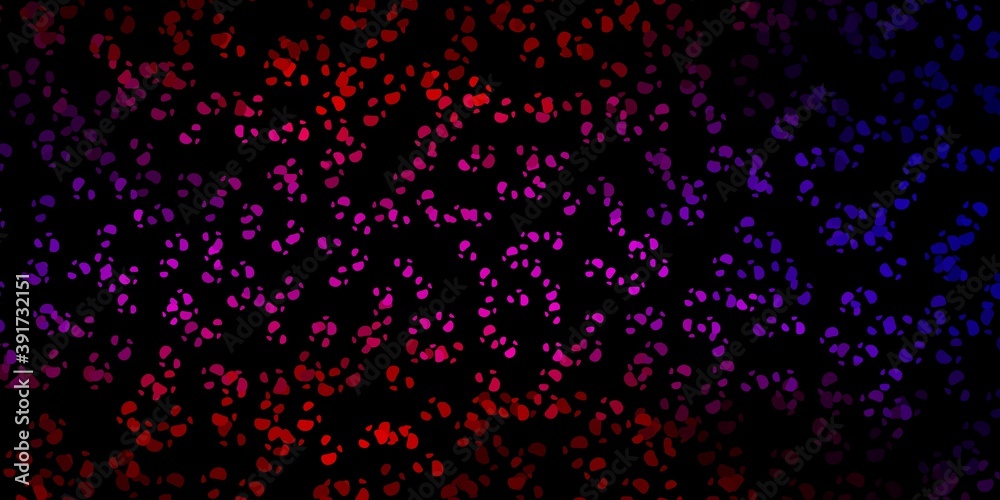 Dark blue, red vector backdrop with chaotic shapes. Dark blue, red vector backdrop with chaotic shapes.