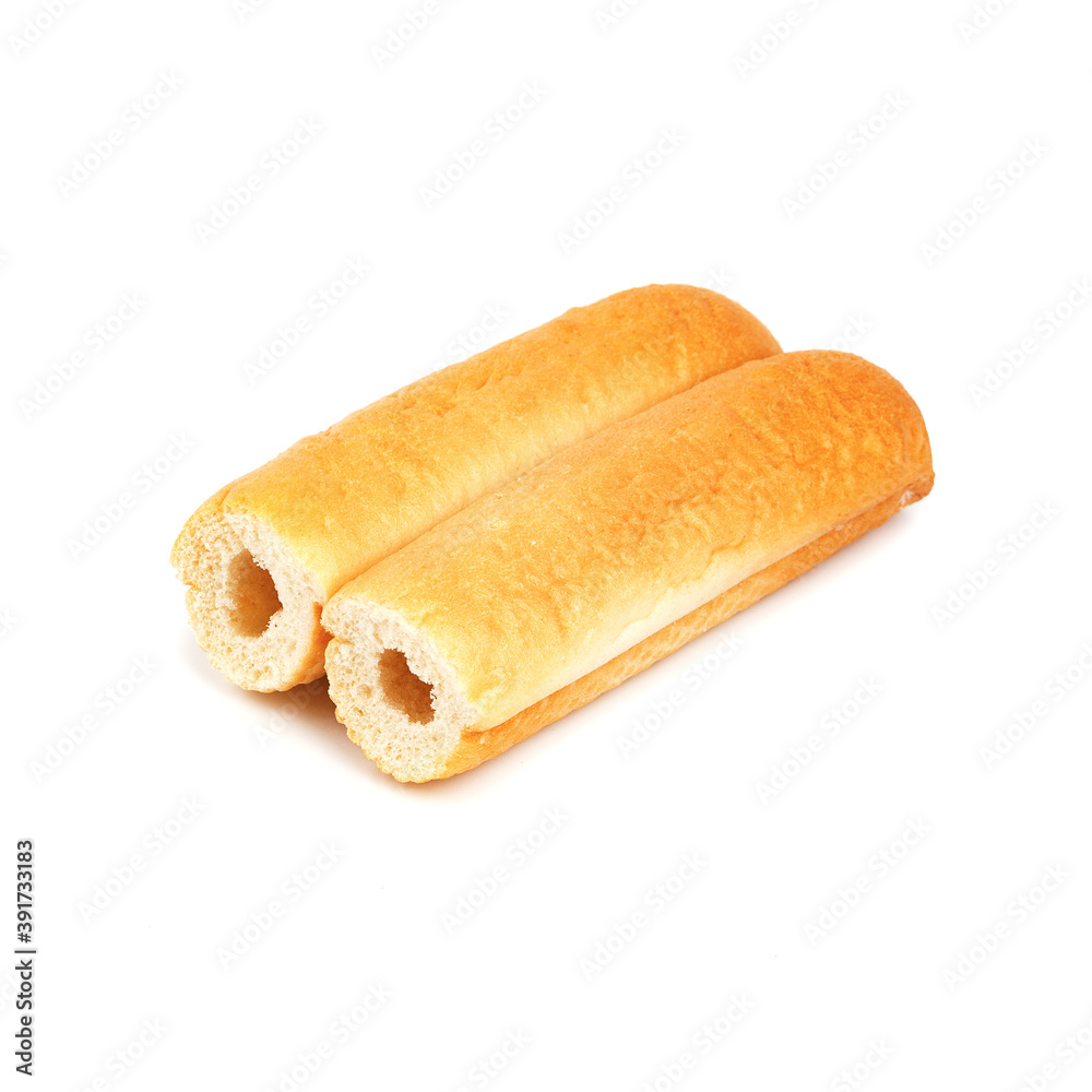 rolls for French hot dog. isolated on a white background rolls for French hot dog. isolated on a white background