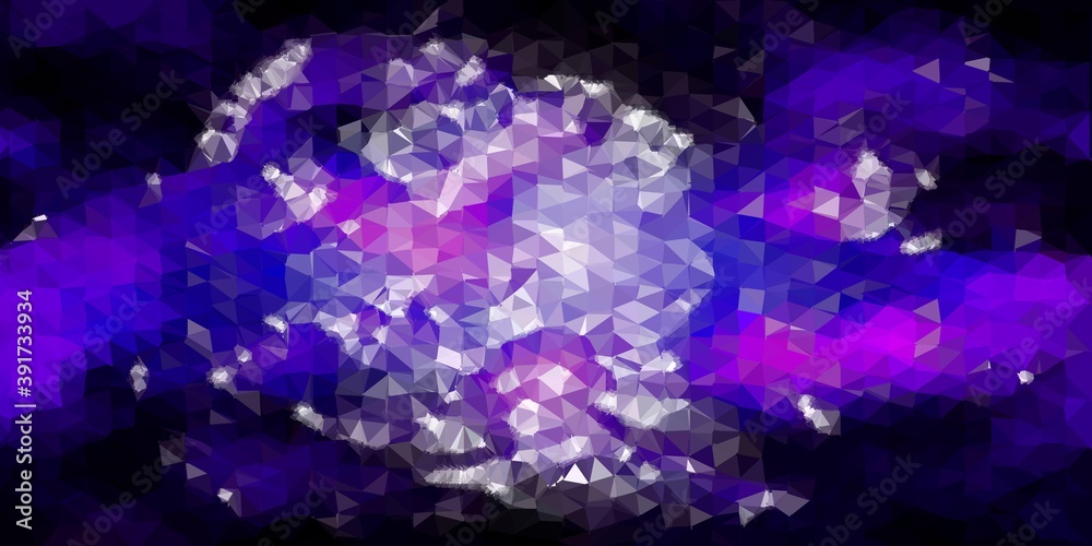 Dark purple vector poly triangle layout. Dark purple vector poly triangle layout.