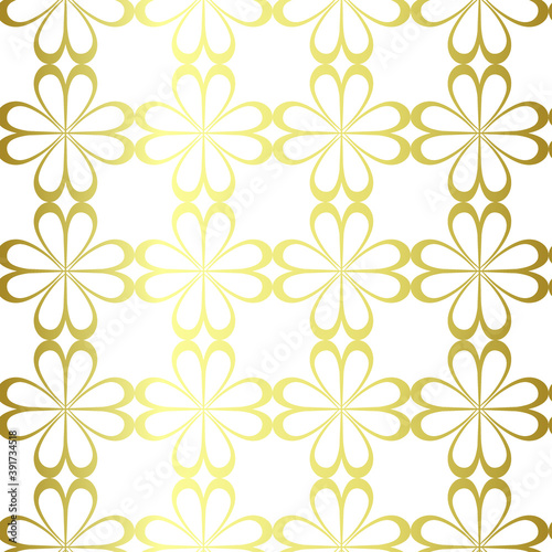 Seamless vector golden repeat geometric pattern. Golden geometrical 10 eps background for fabric  cover  textile  design  banner.