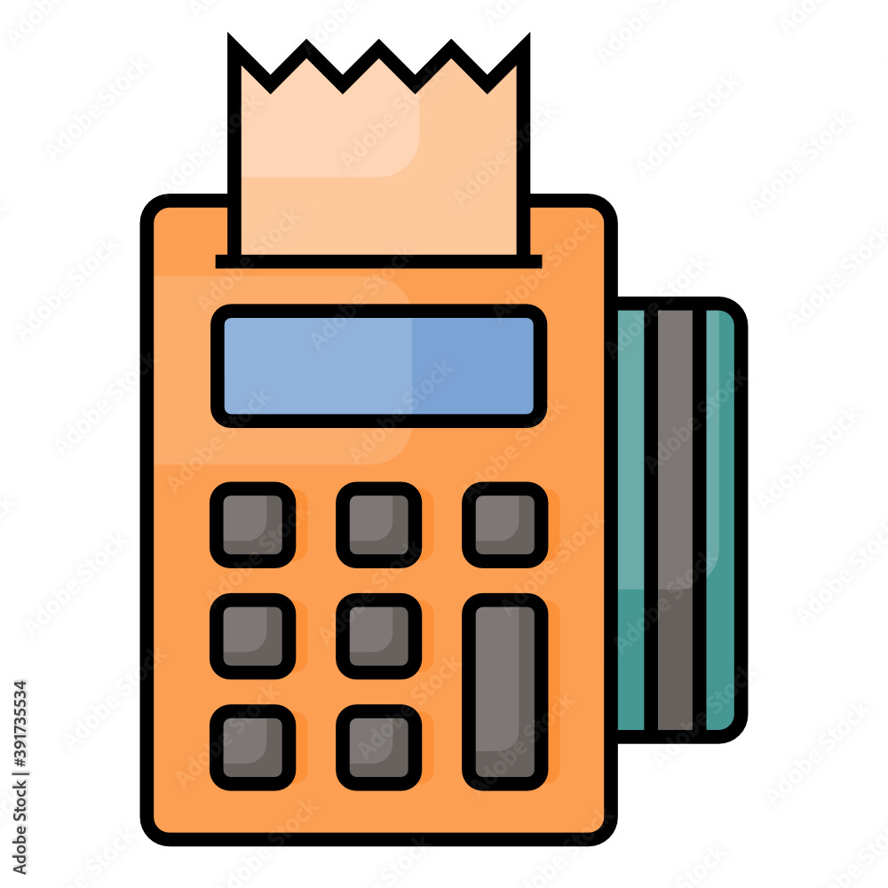 Edc ecommerce icon design color outline style Edc ecommerce icon design color outline style