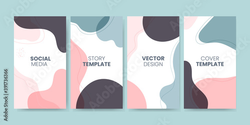 trendy social media stories with abstract backgrounds design