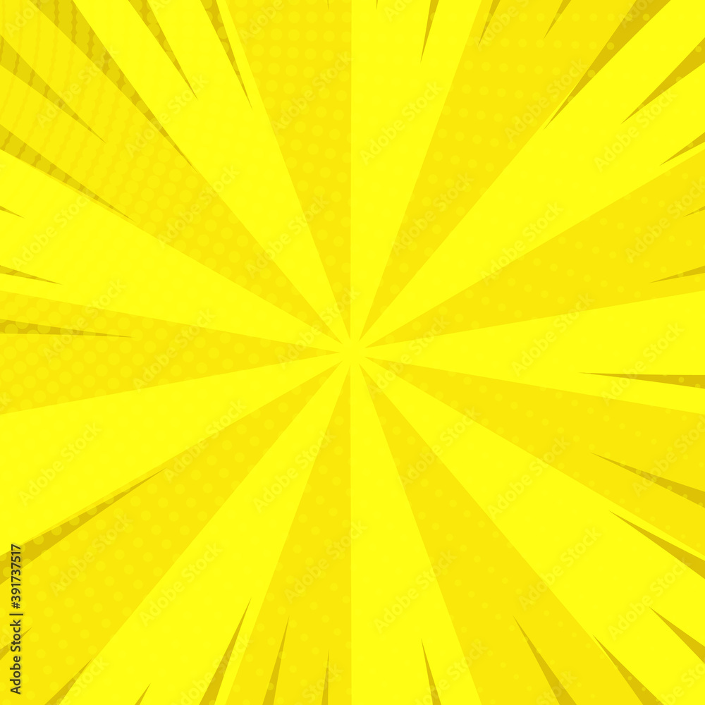 Fototapeta premium Colorful comic book background in pop art style