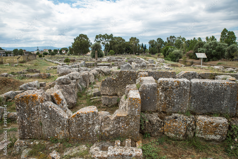The ancient city of Eretria, Euboea, Greece