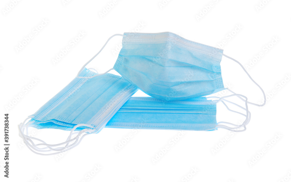 Medical mask isolated on white Medical mask isolated on white