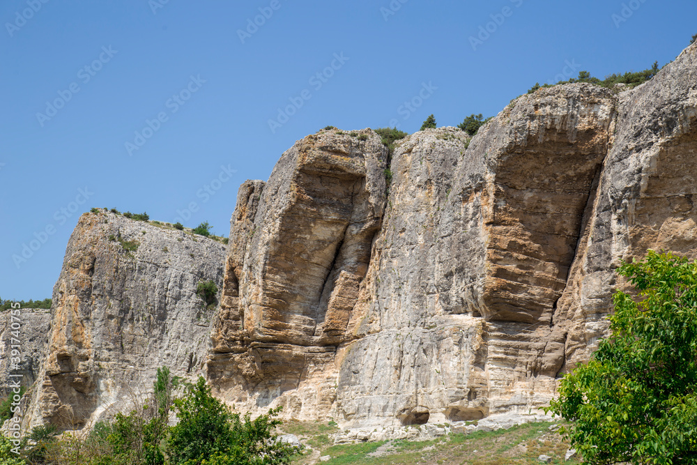 cliff in the rocky mountains