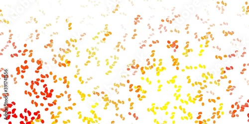 Light orange vector backdrop with chaotic shapes.