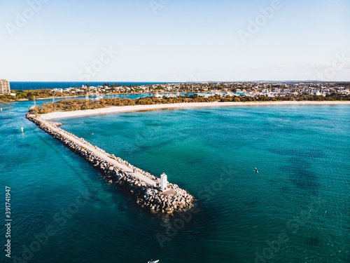 view of Cotton Tree bay with blue water