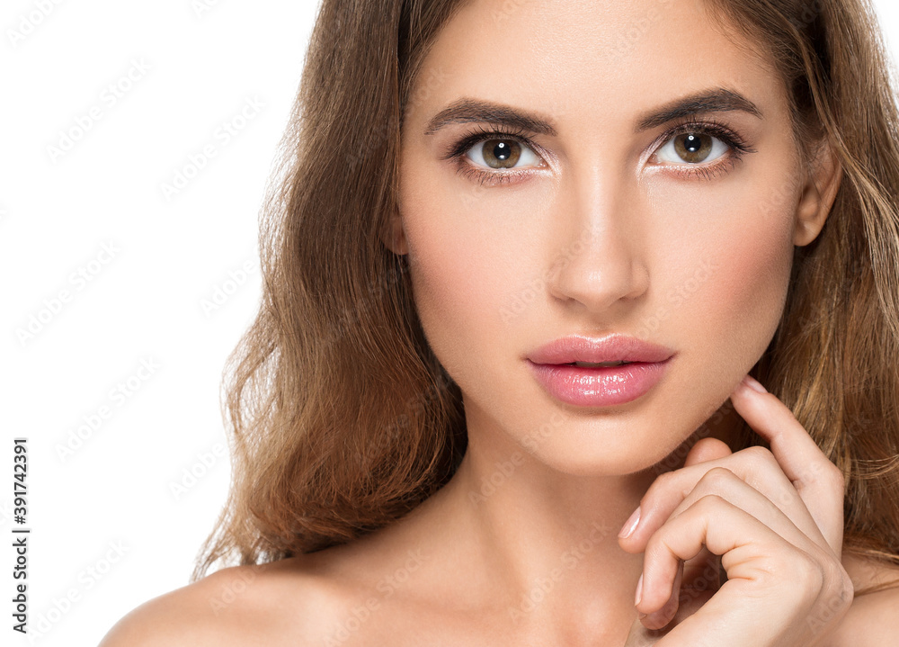 Beauty woman face healthy skin beautiful eyes close up Beauty woman face healthy skin beautiful eyes close up