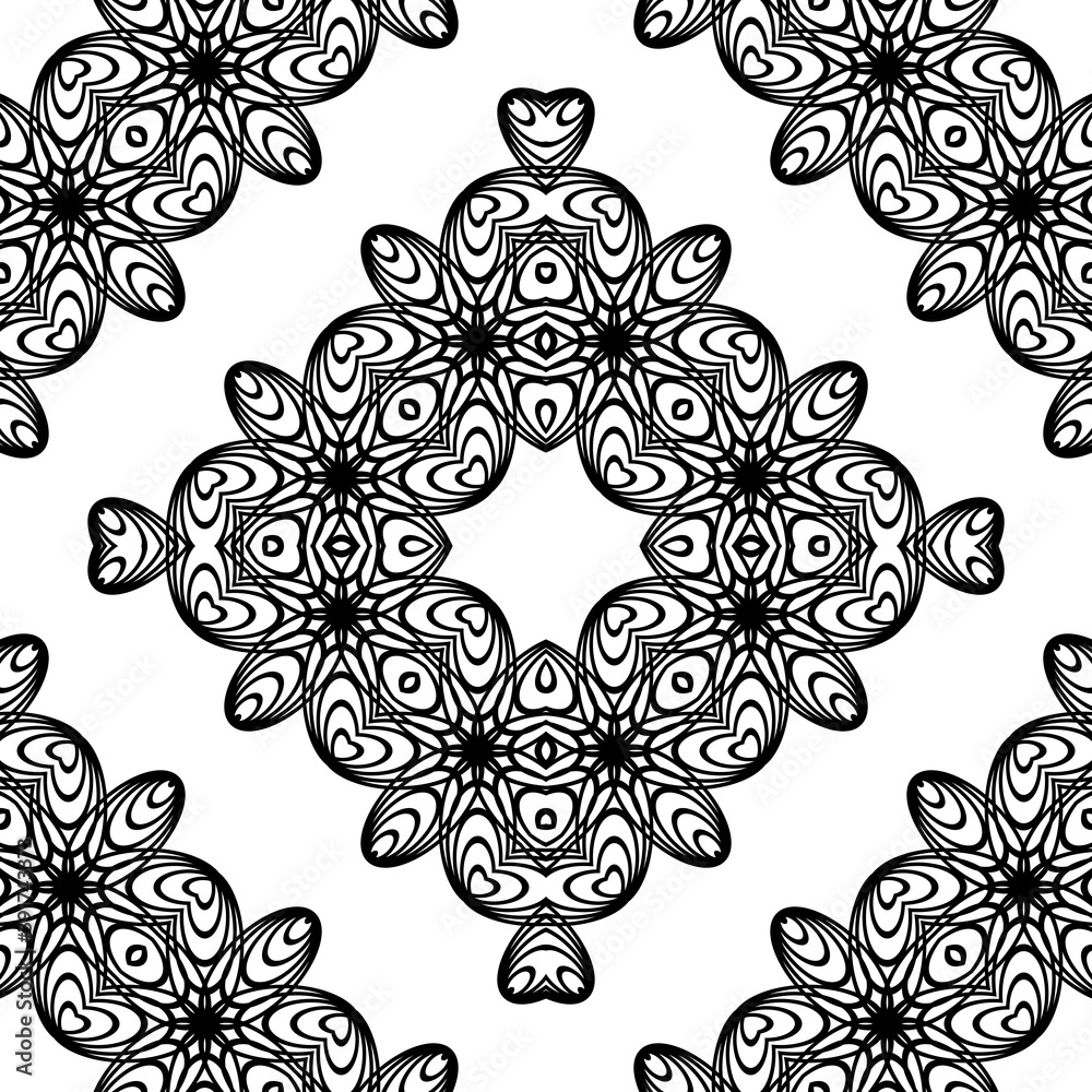 Obraz premium Design seamless decorative lacy pattern