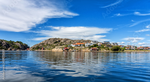 Fototapeta Naklejka Na Ścianę i Meble -  Grebbestad - Swedish small city on the sea coast