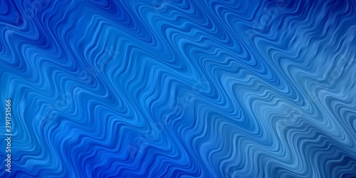 Light BLUE vector backdrop with curves.