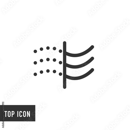 Air filter icon. Vector