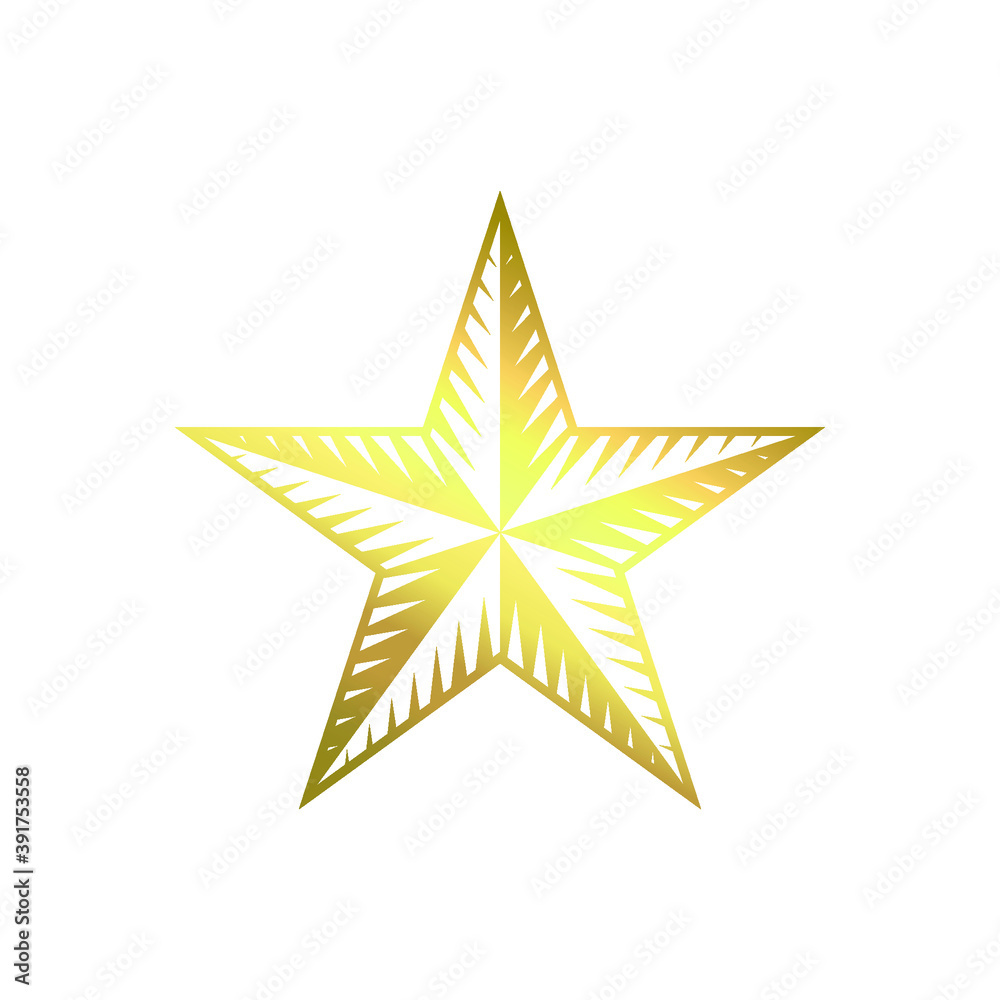 Obraz premium star icon vector isolated on white background