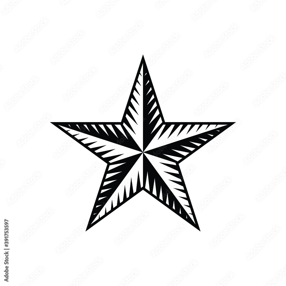 star icon vector isolated on white background star icon vector isolated on white background