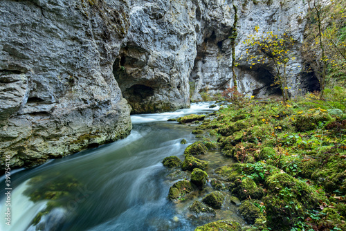 Scenic creek in beautifull rocky gorge