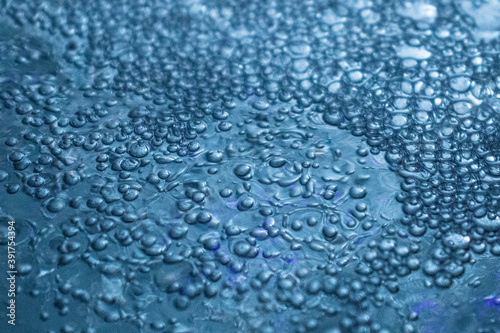 Colorful bubbles of water in a jacuzzi