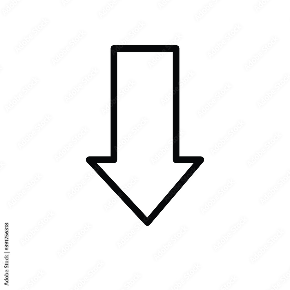 arrow icon vector isolated on white background arrow icon vector isolated on white background