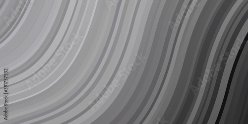 Light Gray vector template with curved lines. © Guskova