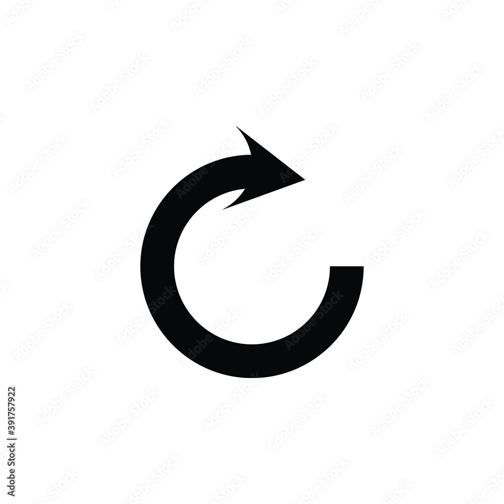 Black arrows in circular motion. Arrow combinations. Rotation arrows. Circle arrow icon. Recycling flat design style vector icons set. Recycle icon vector illustration isolated on white background Black arrows in circular motion. Arrow combinations. Rotation arrows. Circle arrow icon. Recycling flat design style vector icons set. Recycle icon vector illustration isolated on white background