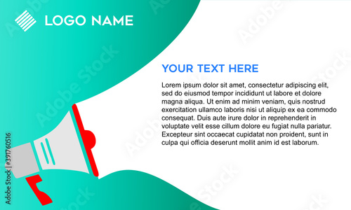 Announce Background Modern Design With Space For Text For Hiring Or Sale. Vector Illustration