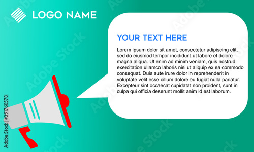 Announce Background Modern Design With Space For Text For Hiring Or Sale. Vector Illustration